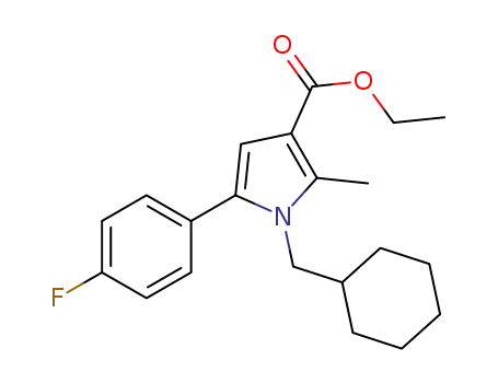 ethyl 1-(cyclohexylmethyl)-5-(4-fluorophenyl)-2-methyl-1H-pyrrole-3-carboxylate