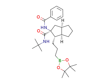 (1S,2S,3aR,6aR)-2-benzamido-N-(tert-butyl)-1-(3-(4,4,5,5-tetramethyl-1,3,2-dioxaborolan-2-yl)propyl)octahydropentalene-2-carboxamide