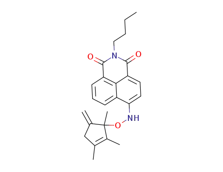 2-butyl-6-(hydroxy(1,3,4-trimethyl-2-methylenecyclopent-3-en-1-yl)amino)-1H-benzo[de]isoquinoline-1,3(2H)-dione