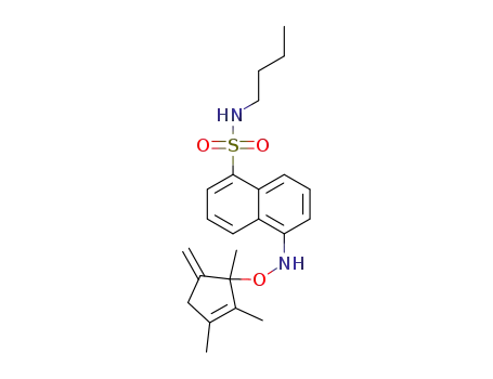 N-butyl-5-(hydroxy(1,3,4-trimethyl-2-methylenecyclopent-3-en-1-yl)amino)naphthalene-1-sulfonamide