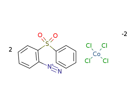 2-benzenesulfonyl-benzenediazonium; tetrachlorocobaltate (II)