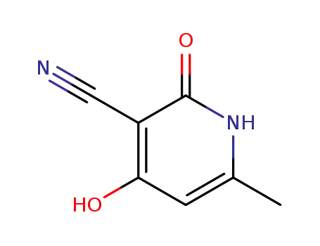 Molecular Structure of 67643-17-8 (4-Hydroxy-6-Methyl-2-oxo-1,2-dihydro-pyridine-3-carbonitrile)
