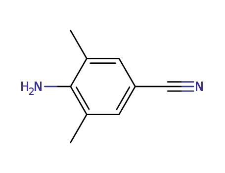 Molecular Structure of 74896-24-5 (4-AMINO-3,5-DIMETHYL-BENZONITRILE)