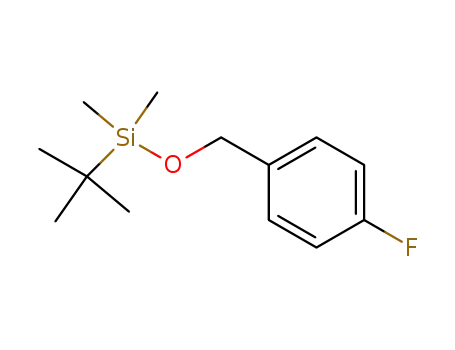Molecular Structure of 113984-76-2 (Silane, (1,1-dimethylethyl)[(4-fluorophenyl)methoxy]dimethyl-)