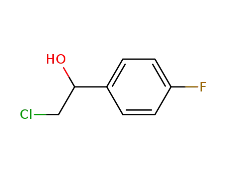 Molecular Structure of 61592-48-1 (2-Chloro-1-(4-fluorophenyl)ethanol)