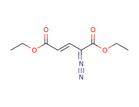 Molecular Structure of 104525-94-2 (2-Pentenedioic acid, 4-diazo-, diethyl ester, (2E)-)
