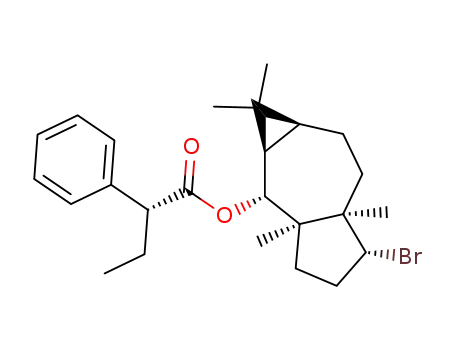 (R)-2-Phenyl-butyric acid (1R,2R,3R,5S,8R,9R)-9-bromo-1,4,4,8-tetramethyl-tricyclo[6.3.0.03,5]undec-2-yl ester