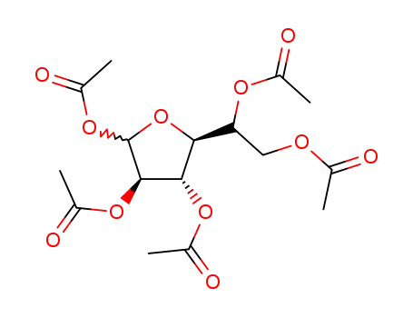 Acetic acid (2S,3S,4R)-4,5-diacetoxy-2-(1,2-diacetoxy-ethyl)-tetrahydro-furan-3-yl ester