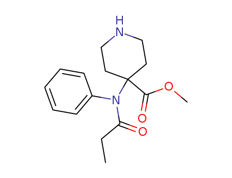 72996-78-2,methyl 4-[(propionyl)phenylamino]piperidine-4-carboxylate,Norcarfentanil;methyl 4-[phenyl(propanoyl)amino]piperidine-4-carboxylate;Methyl 4-((propionyl)phenylamino)piperidine-4-carboxylate;