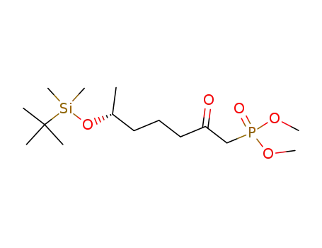 dimethyl (6R)-(6-[(tert-butyldimethylsilyl)oxy]-2-oxoheptyl)phosphonate