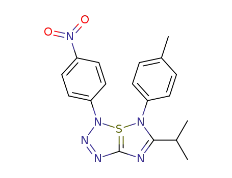 6-Isopropyl-3-(4-nitro-phenyl)-5-p-tolyl-3,5-dihydro-4λ4-[1,2,4]thiadiazolo[5,1-e][1,2,3,4]thiatriazole