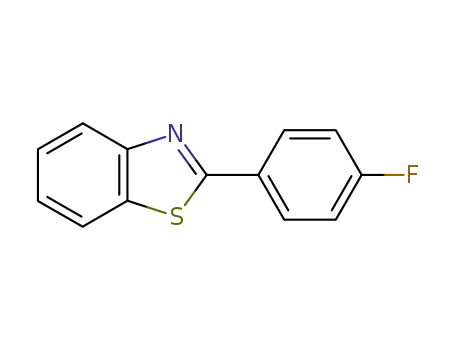 Molecular Structure of 1629-26-1 (BENZOTHIAZOLE, 2-(4-FLUOROPHENYL)-)
