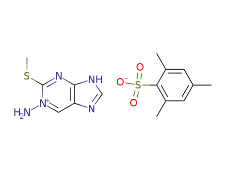 1-amino-2-(methylthio)purinium mesitylenesulfonate
