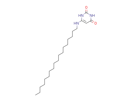 Molecular Structure of 127984-96-7 (2,4(1H,3H)-Pyrimidinedione, 6-(octadecylamino)-)