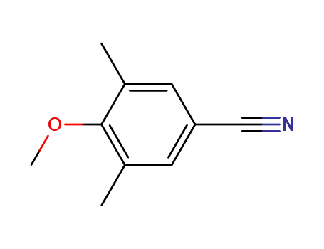 Molecular Structure of 152775-45-6 (3 5-DIMETHYL-4-METHOXYBENZONITRILE  97)