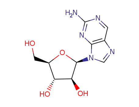 2-amino-9-(β-D-arabinofuranosyl)purine