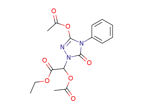 acetoxy-(3-acetoxy-5-oxo-4-phenyl-4,5-dihydro-[1,2,4]triazol-1-yl)-acetic acid ethyl ester