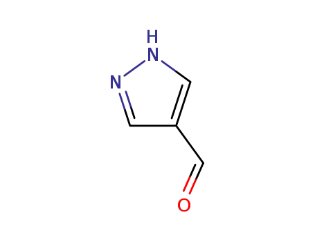Molecular Structure of 35344-95-7 (1H-Pyrazole-4-carboxaldehyde)