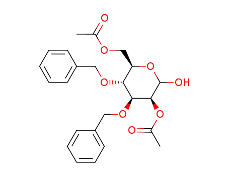 Acetic acid (3S,4S,5R,6R)-6-acetoxymethyl-4,5-bis-benzyloxy-2-hydroxy-tetrahydro-pyran-3-yl ester