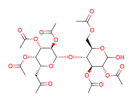 Acetic acid (3R,4S,5R,6R)-3-acetoxy-6-acetoxymethyl-2-hydroxy-5-[(2S,3R,4S,5S,6R)-3,4,5-triacetoxy-6-(2-oxo-propyl)-tetrahydro-pyran-2-yloxy]-tetrahydro-pyran-4-yl ester