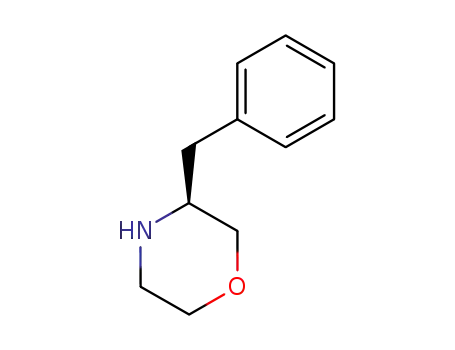 Molecular Structure of 77897-23-5 ((S)-3-BENZYLMORPHOLINE)