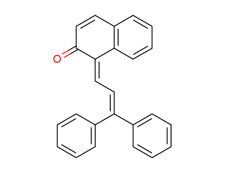 Molecular Structure of 194417-56-6 (2(1H)-Naphthalenone, 1-(3,3-diphenyl-2-propenylidene)-, (1E)-)
