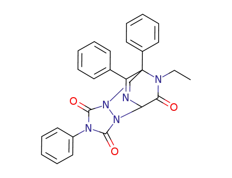 8-Ethyl-4,7,11-triphenyl-2,4,6,8,10-pentaaza-tricyclo[5.2.2.02,6]undec-10-ene-3,5,9-trione