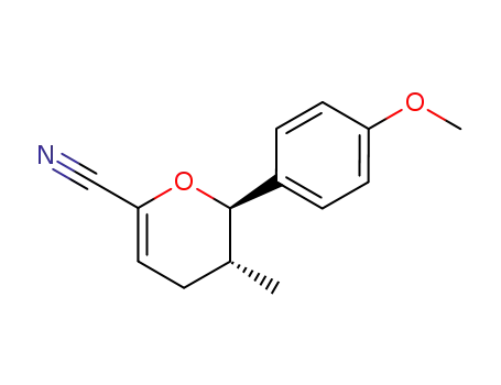 trans-3,4-dihydro-2-(4-methoxyphenyl)-3-methyl-2H-pyran-6-carbonitrile