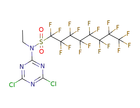 N-(4,6-dichloro-1,3,5-triazin-2-yl)-N-ethyl-1,1,2,2,3,3,4,4,5,5,6,6,7,7,8,8,8-heptadecafluorooctane-1-sulfonamide