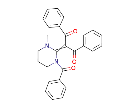 2-(1-benzoyl-3-methyltetrahydropyrimidin-2(1H)-ylidene)-1,3-diphenylpropane-1,3-dione