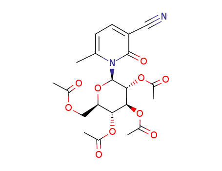 1-(2,3,4,6-tetra-O-acetyl-β-D-glucopyranosyl)-3-cyano-6-methylpyridin-2-one