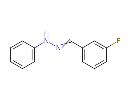 Molecular Structure of 351-24-6 (Benzaldehyde, 3-fluoro-, phenylhydrazone)
