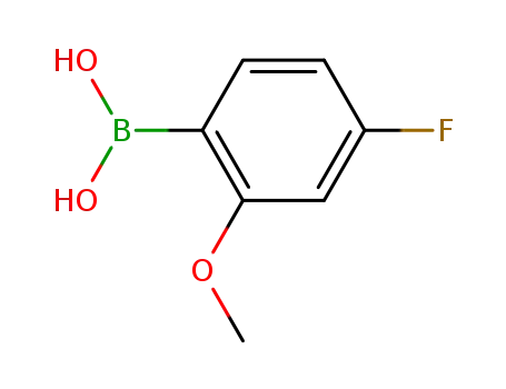 Molecular Structure of 179899-07-1 (4-Fluoro-2-methoxyphenylboronic acid)