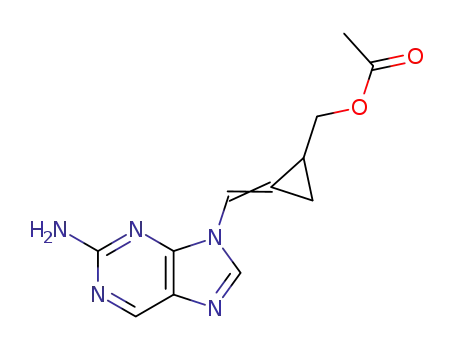 (Z,E)-2-amino-9-[(2-acetoxymethyl)cyclopropylidenemethyl]purine