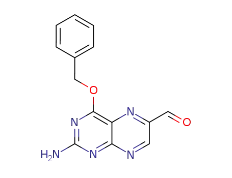 Molecular Structure of 737817-22-0 (6-Pteridinecarboxaldehyde, 2-amino-4-(phenylmethoxy)-)