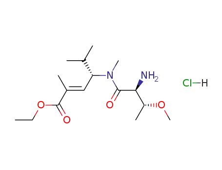 (E)-(S)-4-[((2S,3R)-2-Amino-3-methoxy-butyryl)-methyl-amino]-2,5-dimethyl-hex-2-enoic acid ethyl ester; hydrochloride
