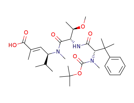 (E)-(S)-4-({(2S,3R)-2-[(S)-2-(tert-Butoxycarbonyl-methyl-amino)-3-methyl-3-phenyl-butyrylamino]-3-methoxy-butyryl}-methyl-amino)-2,5-dimethyl-hex-2-enoic acid