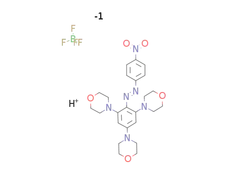4-[3,5-di(morpholin-4-yl)-2-(4-nitrophenylazo)phenyl]morpholin-4-ium tetrafluoroborate