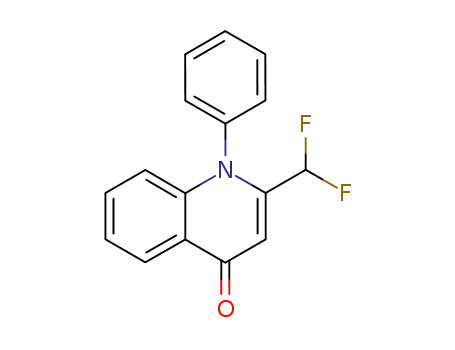 Molecular Structure of 837364-34-8 (4(1H)-Quinolinone, 2-(difluoromethyl)-1-phenyl-)