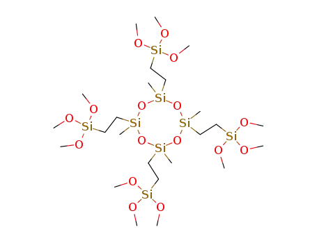 2,4,6,8-tetrakis-[2-(trimethoxy-silanyl)-ethyl]-2,4,6,8-tetramethyl-[1,3,5,7,2,4,6,8]tetroxatetrasilocane