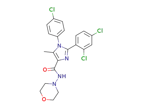 1-(4-Chlorophenyl)-2-(2,4-dichlorophenyl)-5-methyl-N-(morpholin-4-yl)-1H-imidazole-4-carboxamide