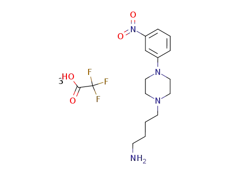 4-[4-(3-nitrophenyl)piperazin-1-yl]butylamine tris-trifluoroacetic acid salt