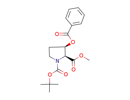 (2S,3R)-N-tert-Butyloxycarbonyl-3-benzoyloxy-2-pyrrolidinecarboxylic Acid Methyl Ester