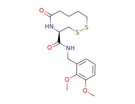 (R)-N-(2,3-dimethoxybenzyl)-6-oxo-1,2,5-dithiazecane-4-carboxamide