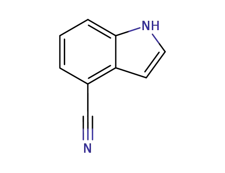 Molecular Structure of 16136-52-0 (4-Cyanoindole)
