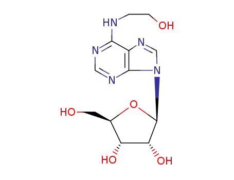 Molecular Structure of 4338-48-1 (N-(2-Hydroxyethyl)adenosine)