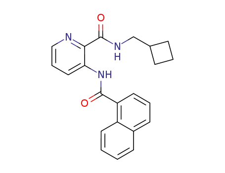 N-(cyclobutylmethyl)-3-[(1-naphthalenylcarbonyl)amino]-2-pyridinecarboxamide