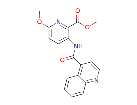 methyl 6-methoxy-3-[(quinolin-4-ylcarbonyl)amino]pyridine-2-carboxylate