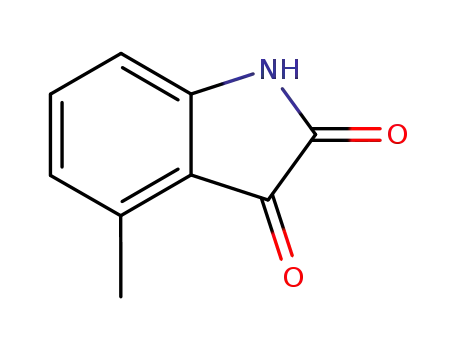 Molecular Structure of 1128-44-5 (1H-Indole-2,3-dione,4-methyl-)
