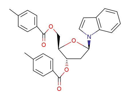 1-(2-deoxy-3,5-di-O-p-toluyl-β-D-ribofuranosyl)indole